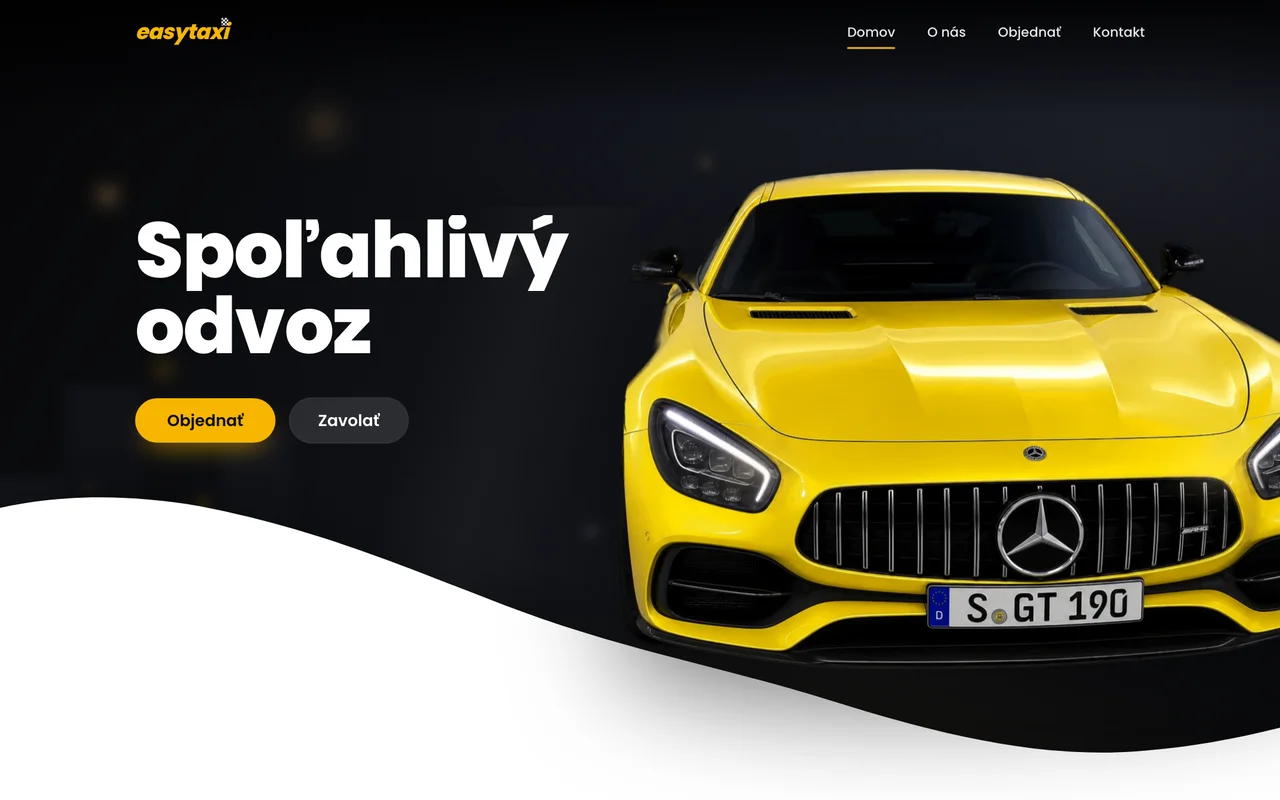Náhled demo šablony easytaxi