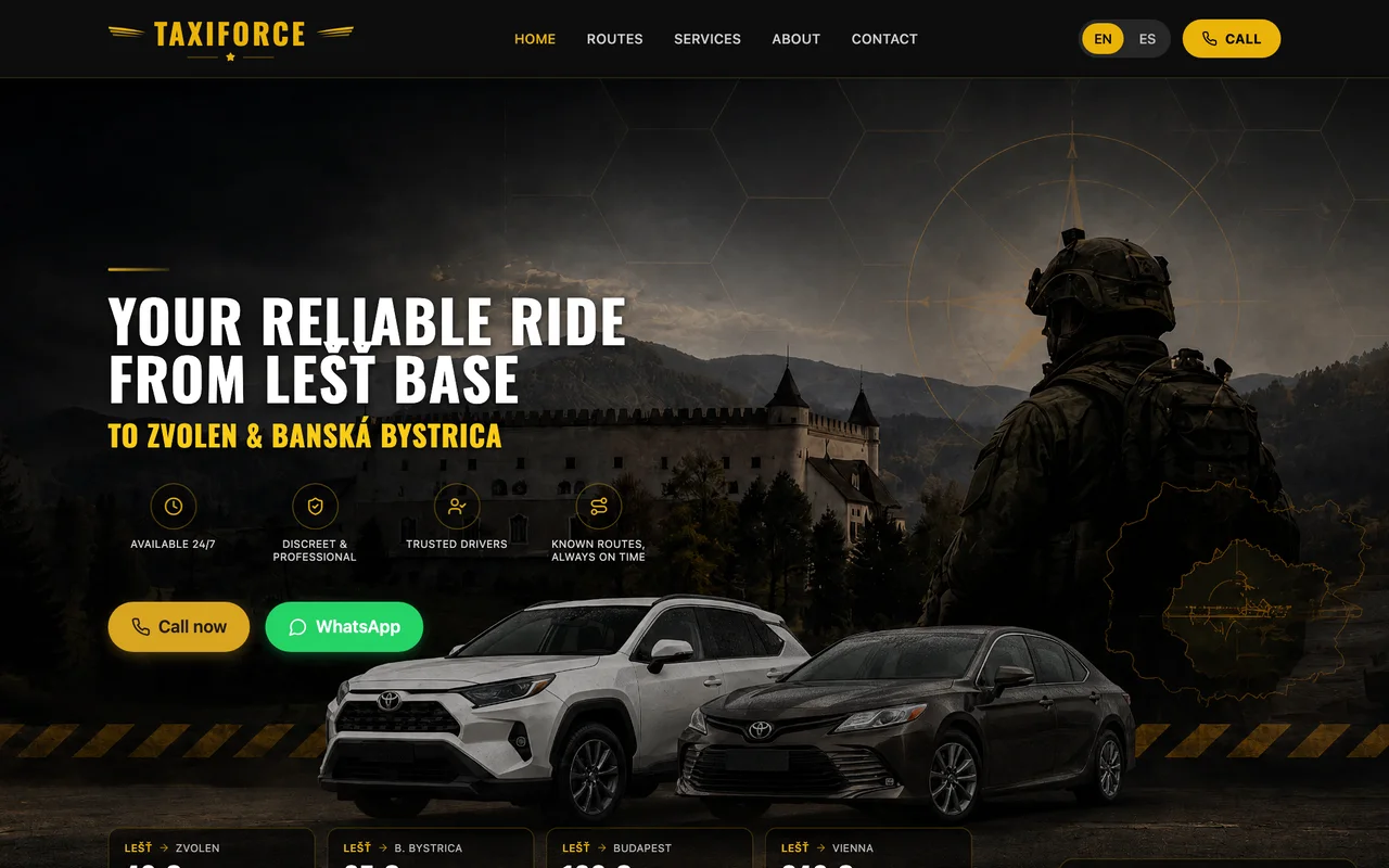 Náhled webu Slavia Taxi (lest-slavia-taxi.com)